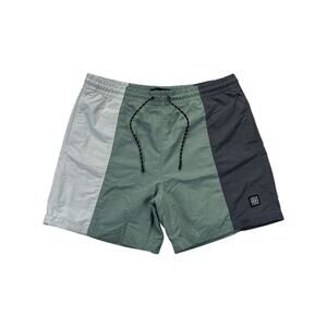 Aéropostale Swim Trunks Men’s L Colorblock Mesh Lined 3‑Pocket Drawstring
